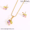 62533-Xuping Fashion Woman Jewelry Set with 18K Gold Plated